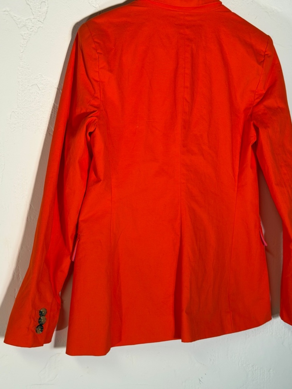 Bright Orange Single-Button Tailored Blazer - classic style - Picture 10 of 16
